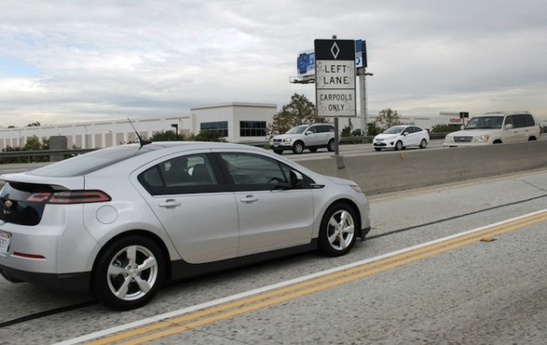 Chevrolet Volt  carpool lane California