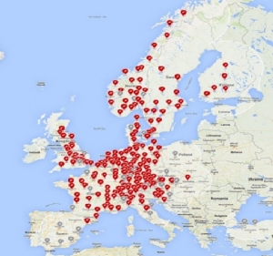 mapa supercargadores tesla